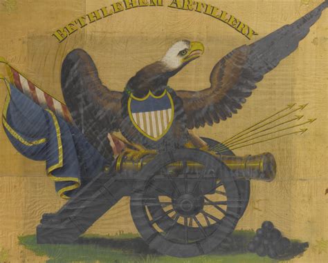 4394 Pennsylvania Militia Battle Flag Of The Bethlehem Artillery