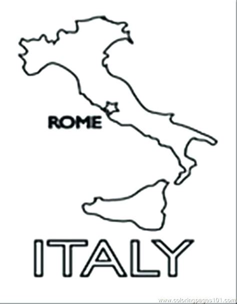 Delightful Italy Coloring Pages Kids Epic For Print With Map Pa #5931 | Flag coloring pages