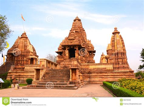 Lakshmana Temple In Khajuraho Madhya Pradesh India Stock