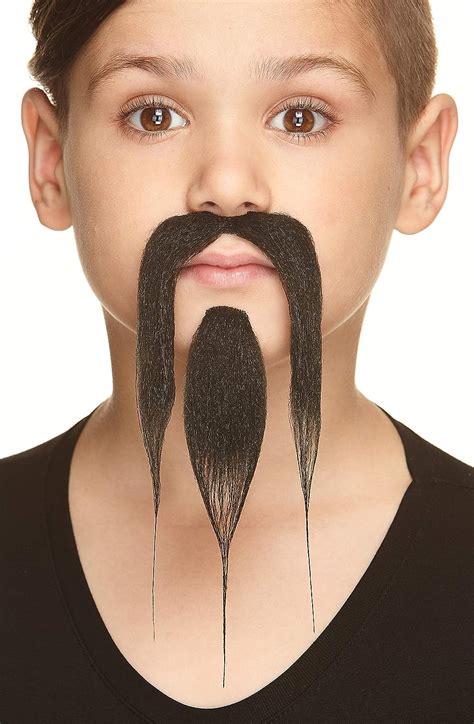 Mustaches Self Adhesive Novelty Small Shaolin Fake Beard And Fake Mustache Black Color