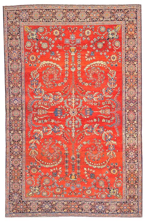 bonhams a fereghan sarouk rug central persia size approximately 4ft 3in x 6ft 7in