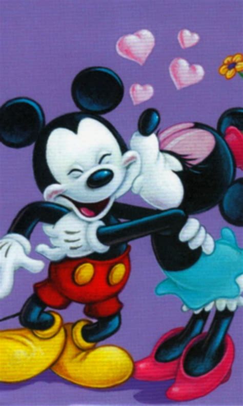 1179x2556px 1080p Descarga Gratis 480x800px Disney Beso Amor Mickey Mouse Minnie Dia De