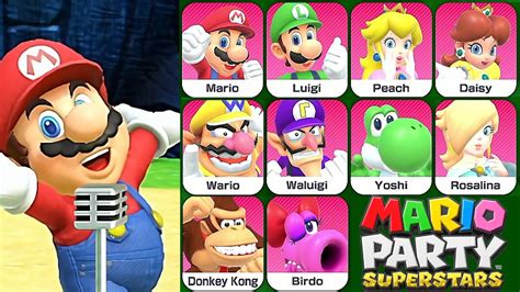 Mario Party Superstars All Characters Voice Singing Youtube