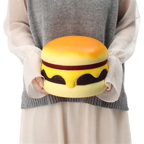 Cutie Creative Squishy Cheese Beef Burger Humongous Giant Hamburger