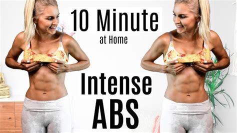 Intense Ab Routine 10 Mins Flat Stomach Exercise Rebecca Louise