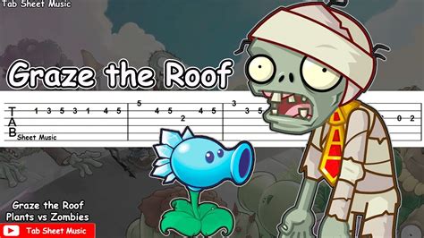 Plants Vs Zombies Graze The Roof Guitar Tutorial Tab Sheet Music