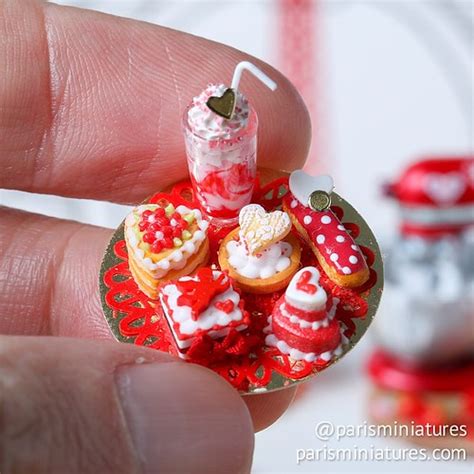 Valentines Pastries Miniature Food Parisminiatureset Flickr