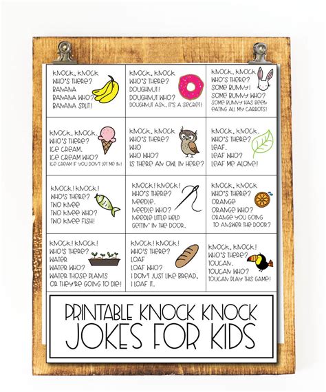 Funny Knock Knock Jokes For Kids To Tell At School