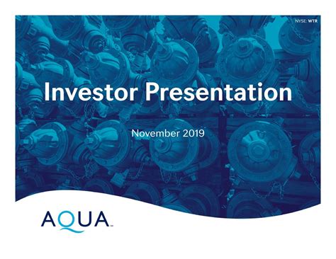 Aqua America Inc 2019 Q3 Results Earnings Call Presentation Nyse