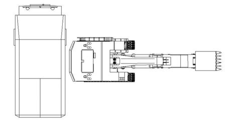 Detail Drawing Of Excavator Machine Drawing In Autocad Cadbull