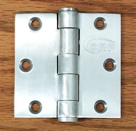 Commercial Door Hinges Stainless Steel 3 Inches Square 2 Pack