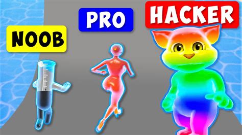 Noob Vs Pro Vs Hacker 🌈 Color Runner Youtube