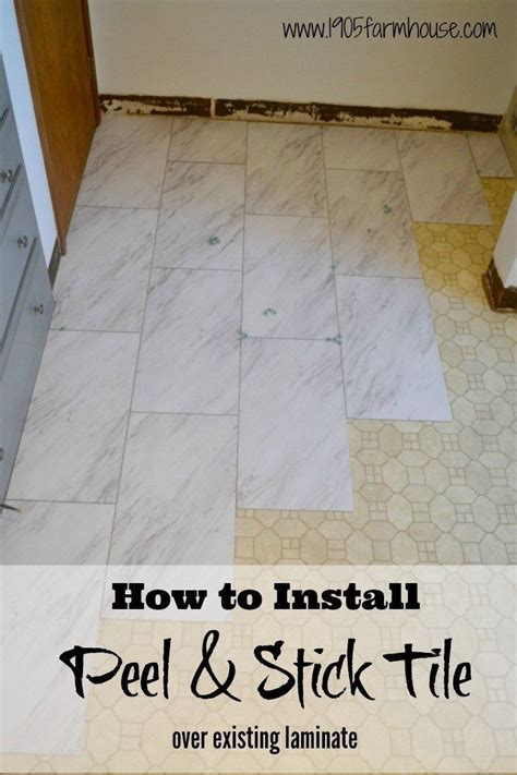Peel and stick flooring, which is applied over your existing floors, could be the quick fix of your dreams. How to install Vinyl Peel and Stick Tile | Stick on tiles ...