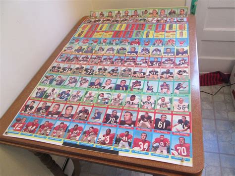 1963 Topps Uncut Sheets Vintage Football Card Gallery