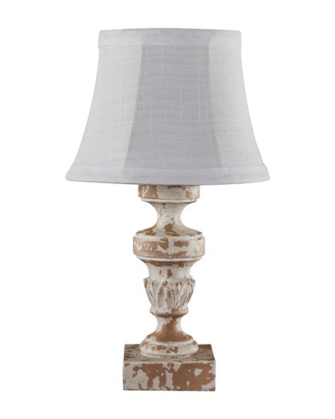 White Distressed Lamps Floor Lamps Cotswold Luxe Alissa Eastwood