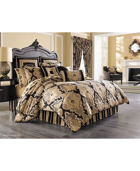 J Queen New York Bradshaw Black 4 Pc Bedding Collection And Reviews