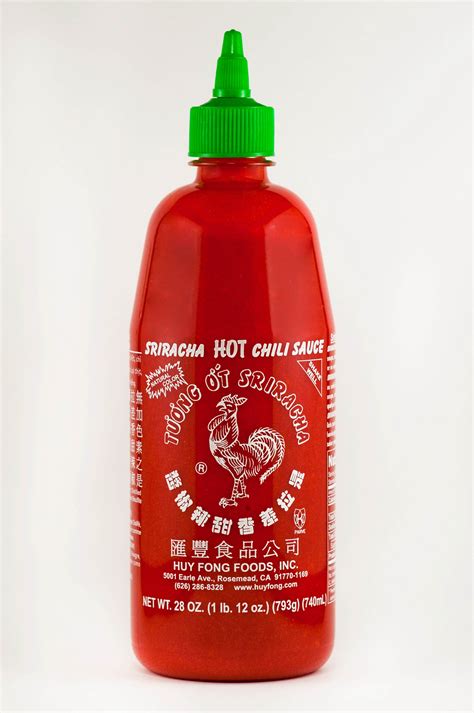 Huy Fong Sriracha Hot Sauce Label Fonts In Use