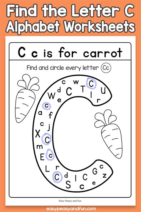 Find The Letter C Worksheets Easy Peasy And Fun Membership