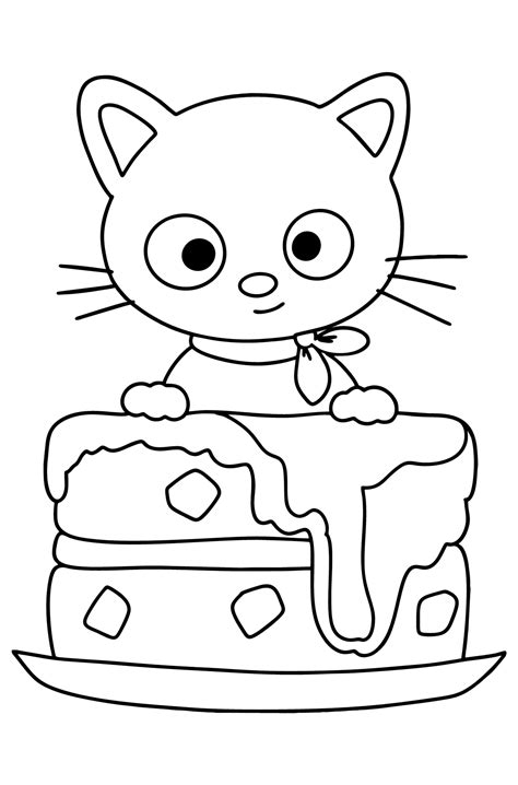Hello Kitty Chococat Coloring Page ♥ Online And Print For Free