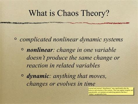 Chaos Theory Ppt