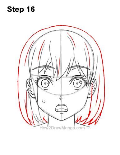 How To Draw A Manga Girl Surprised Step By Step Pictures How 2