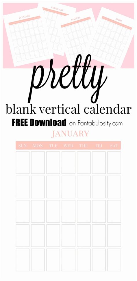 Join our email list for free to get updates on our latest 2021 calendars and more printables. Free Printable Calendar Vertical in 2020 | Monthly ...
