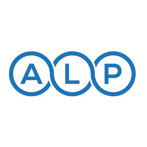 Alp Letter Logo Design On White Background Alp Creative Initials
