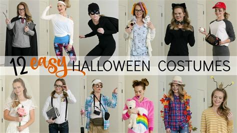 12 Easy Last Minute Halloween Costumes Missy Sue Youtube