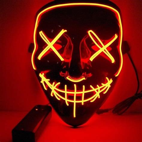 Halloween Purge Led Mask Best 2023 Offer By Horrifiq