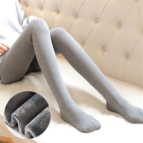 buy winter stocking pantyhose thick plus velvet tights new base stockings gray cotton leggings