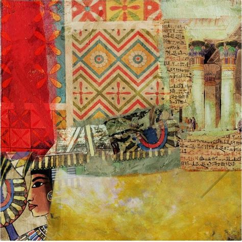 Beautiful Abstract Egyptian Culture Pharaoh Painting Print Etsy