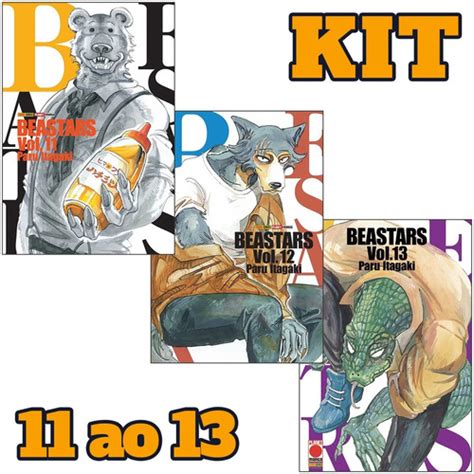 Beastars Kit Vols 11 Ao 13 Panini Mangá Português Lacrado Frete Grátis