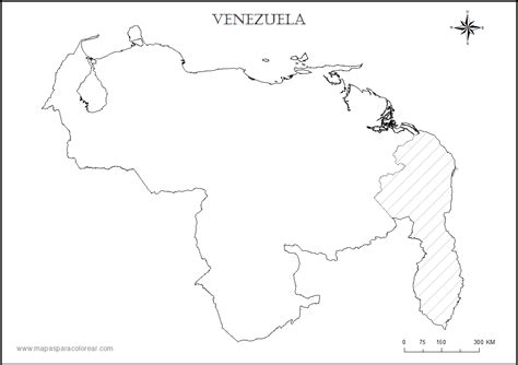 Dibujos de Mapa de Venezuela para descargar y colorear Colorear imágenes