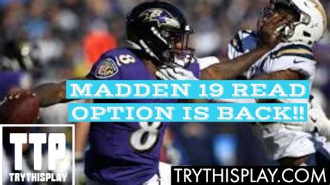 Madden 19 Read Option Is Back Youtube
