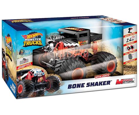 Hot Wheels Bone Shaker Monster Truck Radiocontrol Con Luces A Escala