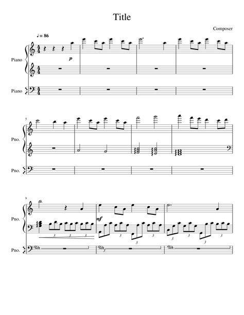 Rosemarys Song Sheet Music For Piano Download Free In Pdf Or Midi