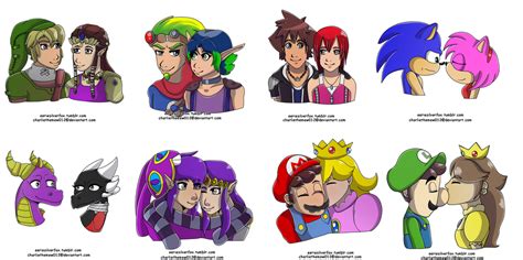 Favorite Videogame Couples By Charliethemew012 On Deviantart