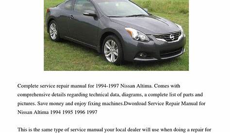 Nissan_Altima_1994-1997_Repair_Manual by Fu Juan - Issuu