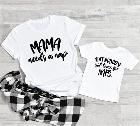 Matching Mommy And Me Shirts Mama Needs A Nap Mothers Day Etsy