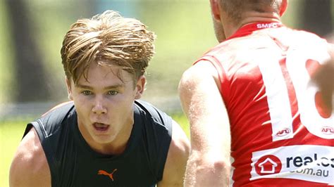 Gws Giants Pre Season News Harvey Thomas In Contention For Round 0 Debut Stephen Coniglios
