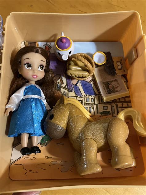 Disney Animators Collection Belle 5 Mini Doll Play Set Disney Store