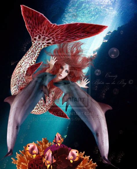 Curiosity By Babsartcreations On Deviantart Mermaid Art Mermaid