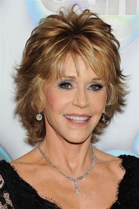 She is one of the best women who inspired many others that a female remains female what her age is. Jane Fonda Short Hairstyles - Wavy Haircut