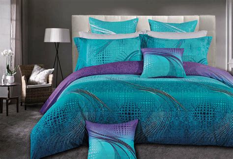 zephyr aqua turquoise quilt cover doona cover set manchester direct