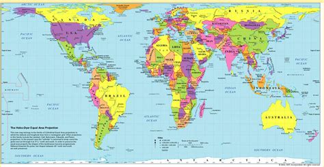 Cartina Geografica Del Mondo Con Paralleli E Meridiani