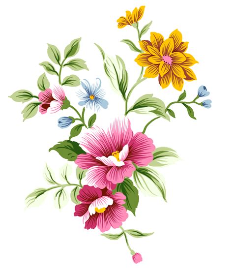 Background Flower Drawing Png