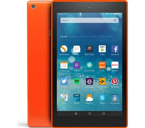 B00zakgv76 Amazon Fire Hd 8 Tablet 8 Gb Orange Currys Pc World
