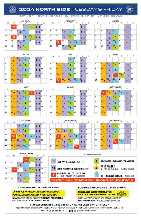 News Flash • 2024 NORTHSIDE Sanitation Schedule