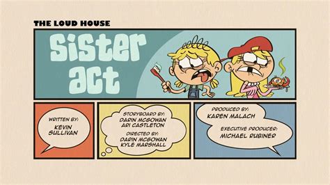 The Loud House Sister Act Title Card Youtube