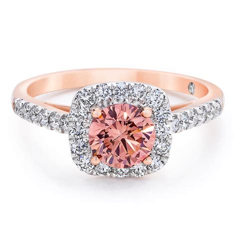 150 Ctw Pink And White Lab Created Diamond Halo Engagement Ring Little